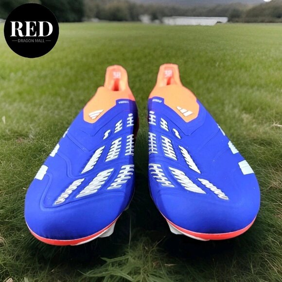 Adidas Predator Elite LL SG  IF6318 Blue Orange Laceless Soccer - Men\'s Sz 11.5 main image 11